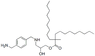 CAS#: 94442-09-8, 3-[[[4-(Aminomethyl)Phenyl]Methyl]Amino]-2-Hydroxypropyl 2-Methyl-2-Nonylundecanoate