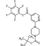CAS#: 944450-81-1, 2-Methyl-2-propanyl 4-{4-[(pentafluorophenoxy)carbonyl]-2-pyridinyl}-1-piperazinecarboxylate