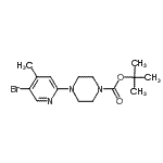 CAS#: 944582-92-7, 2-Methyl-2-propanyl 4-(5-bromo-4-methyl-2-pyridinyl)-1-piperazinecarboxylate