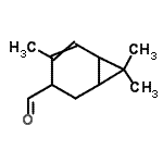 CAS#: 94481-70-6, 3,7,7-trimethylbicyclo[4.1.0]hept-2-ene-4-carbaldehyde