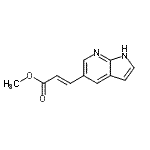 CAS#: 945029-05-0, Methyl (2E)-3-(1H-pyrrolo[2,3-b]pyridin-5-yl)acrylate