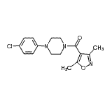 CAS#: 945116-83-6, [4-(4-Chlorophenyl)-1-piperazinyl](3,5-dimethyl-1,2-oxazol-4-yl)methanone