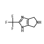 CAS 登录号：945217-63-0， 2-(三氟甲基)-1,4,5,6-四氢吡咯并[3,4-d]咪唑