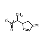 CAS 登录号：945657-30-7， 4-(1-硝基乙基)-2-环戊烯-1-酮