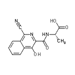 CAS#: 945739-64-0, N-[(1-Cyano-4-hydroxy-3-isoquinolinyl)carbonyl]-L-alanine
