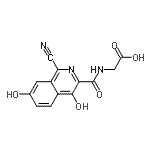 CAS#: 945740-15-8, N-[(1-Cyano-4,7-dihydroxy-3-isoquinolinyl)carbonyl]glycine