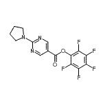 CAS#: 946409-38-7, Pentafluorophenyl 2-(1-pyrrolidinyl)-5-pyrimidinecarboxylate