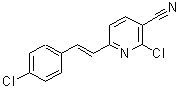 CAS#: 946601-99-6, 2-Chloro-6-[(E)-2-(4-chlorophenyl)vinyl]nicotinonitrile