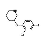 CAS#: 946680-99-5, 3-(2-Chloro-4-fluorophenoxy)piperidine