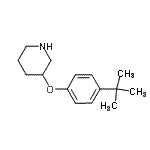 CAS 登录号：946714-50-7， 3-[4-(2-甲基-2-丙基)苯氧基]哌啶