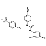 CAS#: 94713-20-9, 1-(4-amino-2-hydroxy-phenyl)-3-(4-cyanophenyl)urea; 4-methylbenzenesulfonic acid