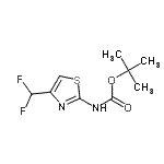 CAS#: 947179-19-3, 2-Methyl-2-propanyl [4-(difluoromethyl)-1,3-thiazol-2-yl]carbamate