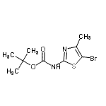 CAS#: 947179-42-2, 2-Methyl-2-propanyl (5-bromo-4-methyl-1,3-thiazol-2-yl)carbamate