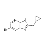 CAS#: 947533-92-8, 6-Bromo-2-(cyclopropylmethyl)-1H-imidazo[4,5-b]pyridine