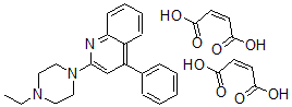 CAS#: 94788-64-4, 2-(4-Ethyl-1-piperazinyl)-4-phenylquinoline dimaleate