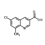 CAS#: 948289-56-3, 6-Chloro-8-methyl-3-quinolinecarboxylic acid