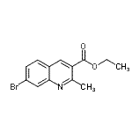 CAS#: 948290-16-2, Ethyl 7-bromo-2-methyl-3-quinolinecarboxylate