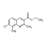 CAS#: 948290-28-6, Ethyl 7-chloro-2,8-dimethyl-3-quinolinecarboxylate
