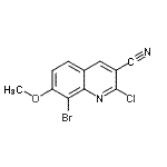 CAS#: 948291-24-5, 8-Bromo-2-chloro-7-methoxy-3-quinolinecarbonitrile