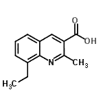 CAS#: 948291-31-4, 8-Ethyl-2-methyl-3-quinolinecarboxylic acid