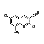 CAS#: 948291-60-9, 2,6-Dichloro-8-methyl-3-quinolinecarbonitrile