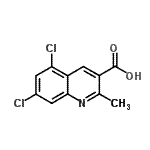 CAS#: 948293-69-4, 5,7-Dichloro-2-methyl-3-quinolinecarboxylic acid