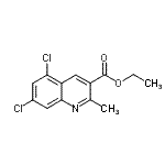 CAS#: 948293-72-9, Ethyl 5,7-dichloro-2-methyl-3-quinolinecarboxylate