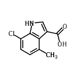 CAS#: 948581-67-7, 7-Chloro-4-methyl-1H-indole-3-carboxylic acid