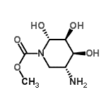 CAS#: 94936-35-3, Methyl (2R,3S,4S,5R)-5-amino-2,3,4-trihydroxy-1-piperidinecarboxylate
