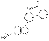CAS#: 951654-29-8, 2-{3-[5-(2-Hydroxypropan-2-yl)-1H-1,3-benzodiazol-1-yl]phenyl}benzamide