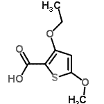 CAS#: 95202-11-2, 3-Ethoxy-5-methoxy-2-thiophenecarboxylic acid
