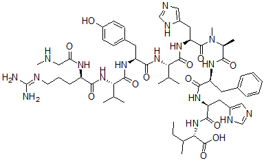 CAS#: 95262-82-1, Sar(1)-Val(5)-N-Me-Ala(7)-Angiotensin I