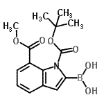 CAS 登录号：953411-05-7， [7-(甲氧羰基)-1-{[(2-甲基-2-丙基)氧基]羰基}-1H-吲哚-2-基]硼酸