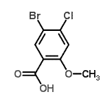 CAS 登录号：95383-17-8， 5-溴-4-氯-2-甲氧基苯甲酸