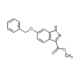 CAS 登录号：954239-25-9， 甲基6-(苄氧基)-1H-吲唑-3-羧酸酯