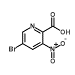 CAS 登录号：954240-89-2， 5-溴-3-硝基-2-吡啶羧酸