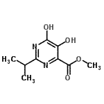 CAS 登录号：954241-01-1， 甲基5,6-二羟基-2-异丙基-4-嘧啶羧酸酯