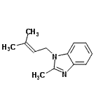 CAS#: 95481-04-2, 2-Methyl-1-(3-methyl-2-buten-1-yl)-1H-benzimidazole