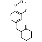 CAS 登录号：955288-40-1， 2-(3-氟-4-甲氧基苄基)哌啶