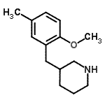 CAS#: 955315-16-9, 3-(2-Methoxy-5-methylbenzyl)piperidine