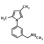 CAS#: 956804-32-3, 1-[3-(3,5-Dimethyl-1H-pyrazol-1-yl)phenyl]-N-methylmethanamine