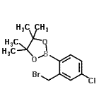 CAS#: 957034-64-9, 2-[2-(Bromomethyl)-4-chlorophenyl]-4,4,5,5-tetramethyl-1,3,2-dioxaborolane