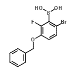 CAS#: 957035-10-8, [3-(Benzyloxy)-6-bromo-2-fluorophenyl]boronic acid