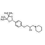 CAS#: 957061-08-4, 1-(1-Piperidinyl)-3-[4-(4,4,5,5-tetramethyl-1,3,2-dioxaborolan-2-yl)phenoxy]-2-propanol