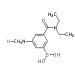 CAS 登录号：957066-02-3， [3-氨基-5-(二乙基氨基甲酰)苯基]硼酸盐酸盐