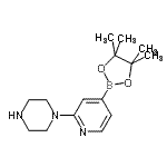 CAS#: 957198-31-1, 1-[4-(4,4,5,5-Tetramethyl-1,3,2-dioxaborolan-2-yl)-2-pyridinyl]piperazine