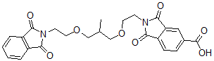 CAS#: 95823-42-0, 2-[2-[3-[2-(1,3-Dioxoisoindol-2-yl)ethoxy]-2-methyl-propoxy]ethyl]-1,3-dioxo-isoindole-5-carboxylic acid