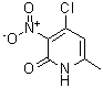 CAS 登录号：95835-64-6， 4-氯-6-甲基-3-硝基-2(1H)-吡啶酮