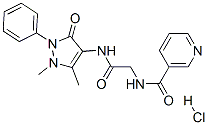 CAS#: 95873-63-5, N-[2-[(2,3-Dihydro-1,5-Dimethyl-3-Oxo-2-Phenyl-1H-Pyrazol-4-Yl)Amino]-2-Oxoethyl]Nicotinamide Monohydrochloride