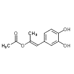 CAS#: 95889-00-2, (1E)-1-(3,4-Dihydroxyphenyl)-1-propen-2-yl acetate